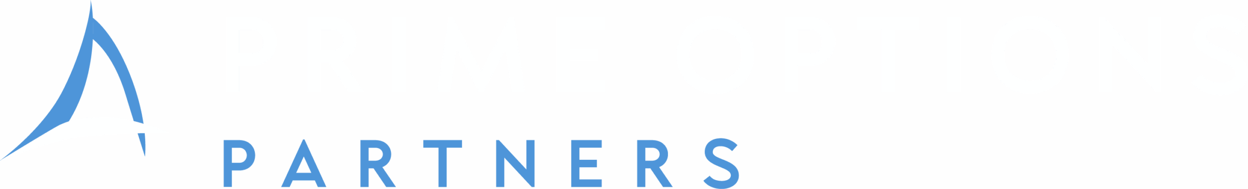 Prime options partners logo design full white2